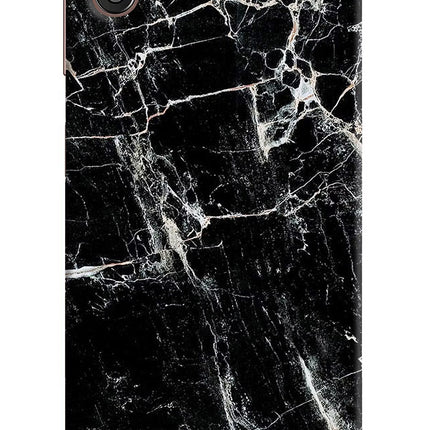 Black Marble Texture Samsung M13 5G Hard Case Back Cover by Casekaro