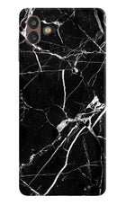 Black Marble Pattern Samsung M13 5G Hard Case Back Cover by Casekaro