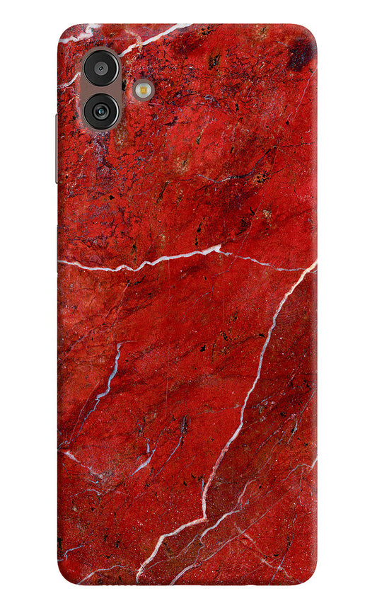 Red Marble Design Samsung M13 5G Hard Case Back Cover by Casekaro