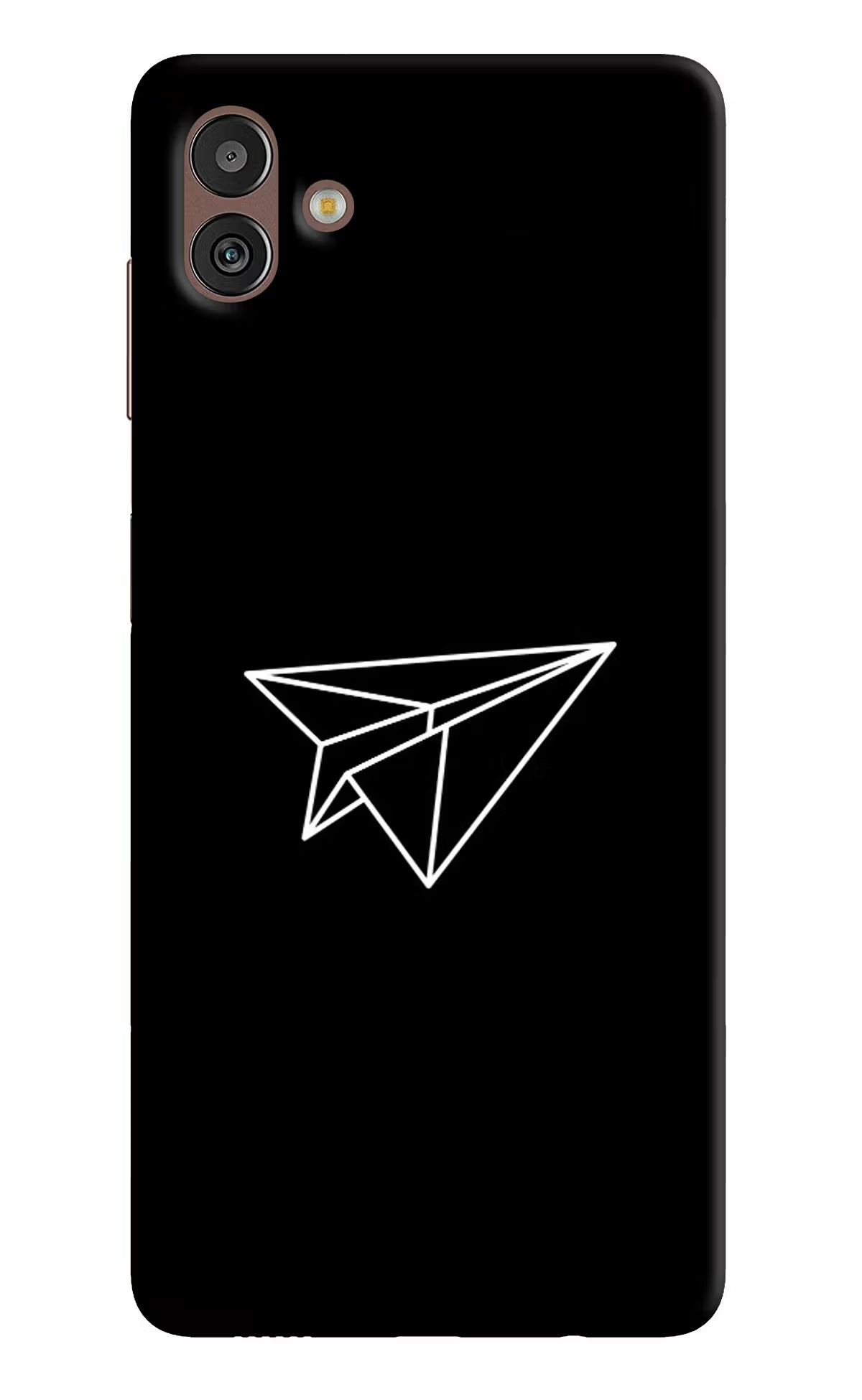 Paper Plane White Samsung M13 5G Hard Case Back Cover by Casekaro