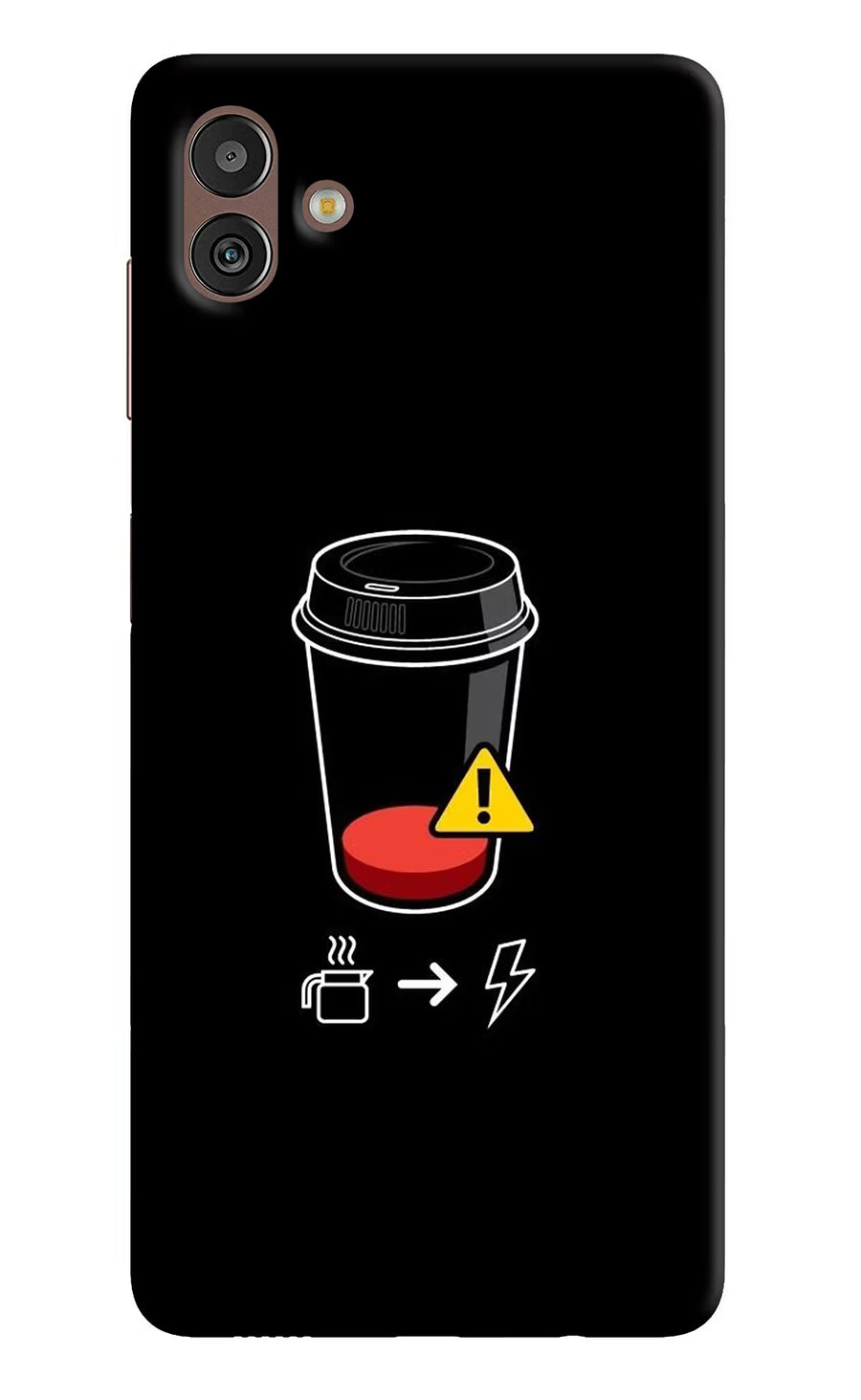 Coffee Samsung M13 5G Back Cover, Hard case