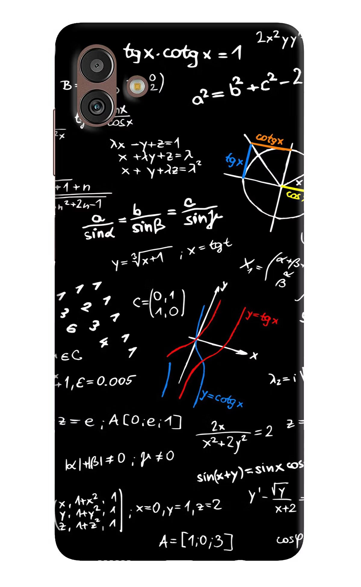 Mathematics Formula Samsung M13 5G Hard Case Back Cover by Casekaro