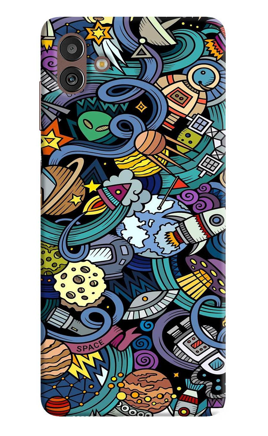 Space Abstract Samsung M13 5G Back Cover, Hard case