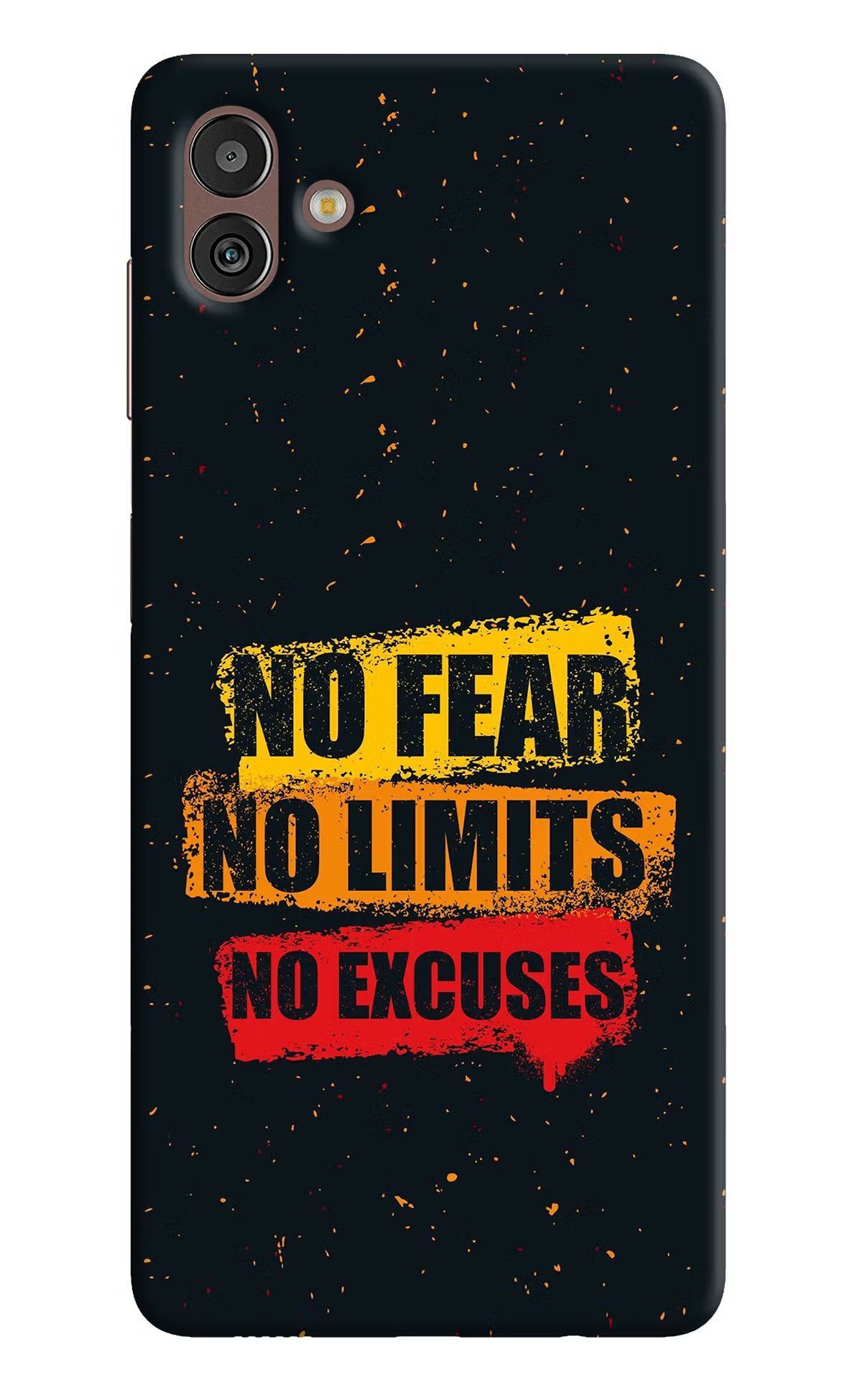 No Fear No Limits No Excuse Samsung M13 5G Hard Case Back Cover by Casekaro