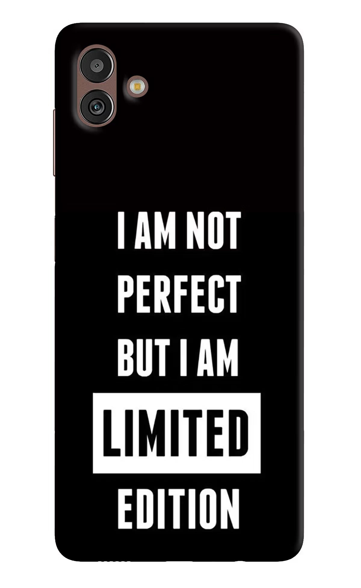 I Am Not Perfect But I Am Limited Edition Samsung M13 5G Hard Case Back Cover by Casekaro