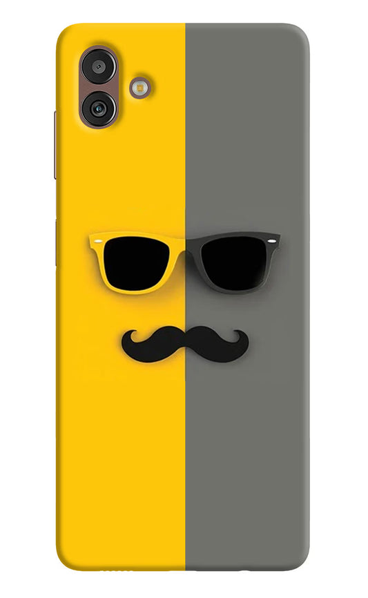 Sunglasses with Mustache Samsung M13 5G Hard Case Back Cover by Casekaro