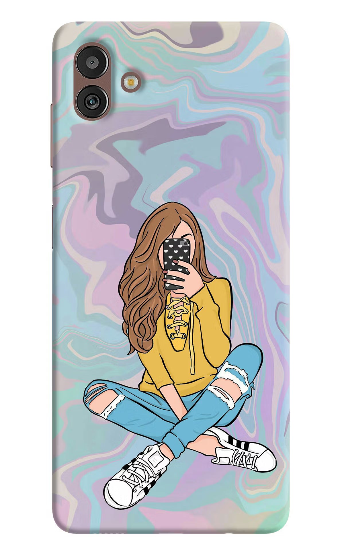 Selfie Girl Samsung M13 5G Hard Case Back Cover by Casekaro