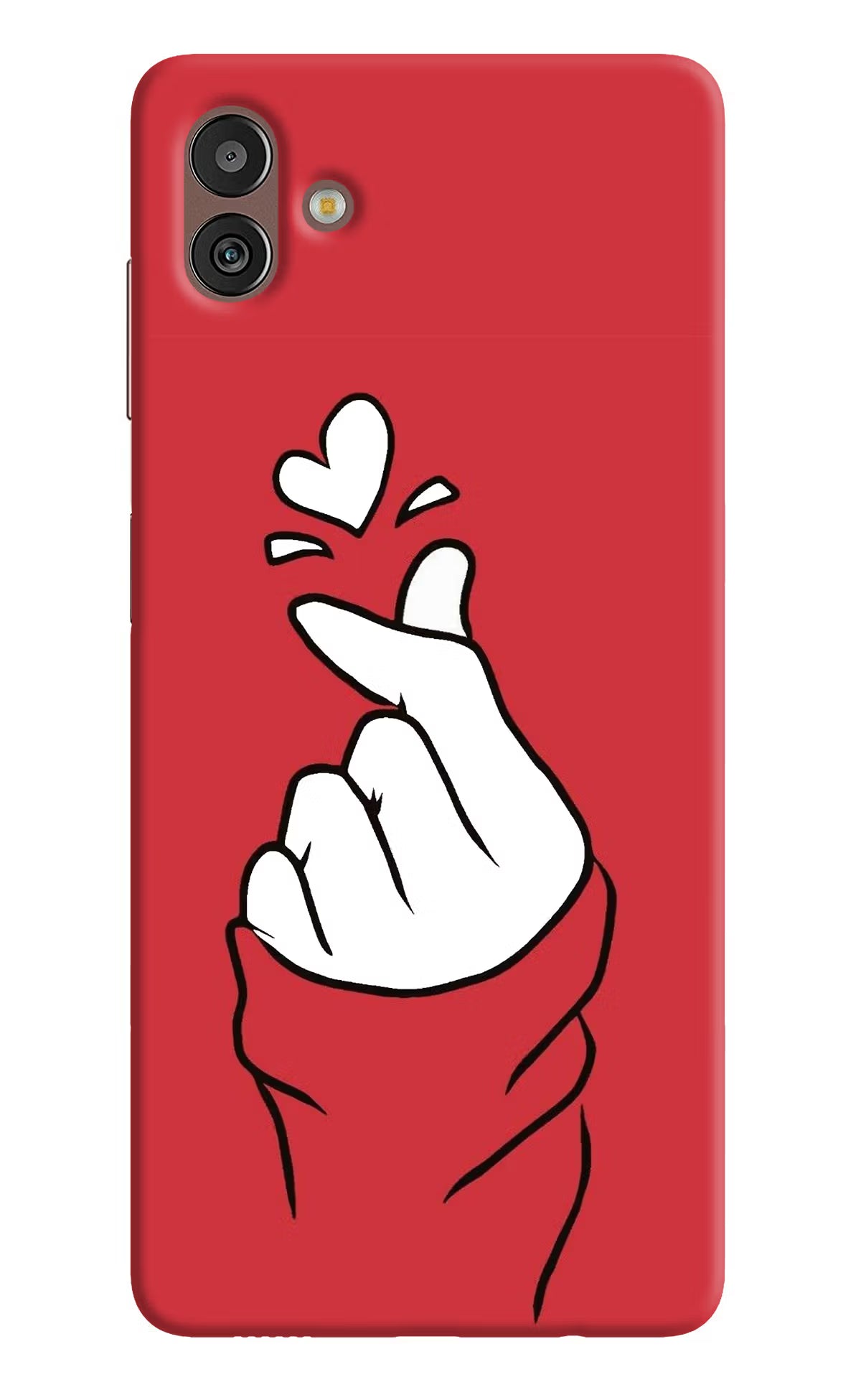 Korean Love Sign Samsung M13 5G Hard Case Back Cover by Casekaro