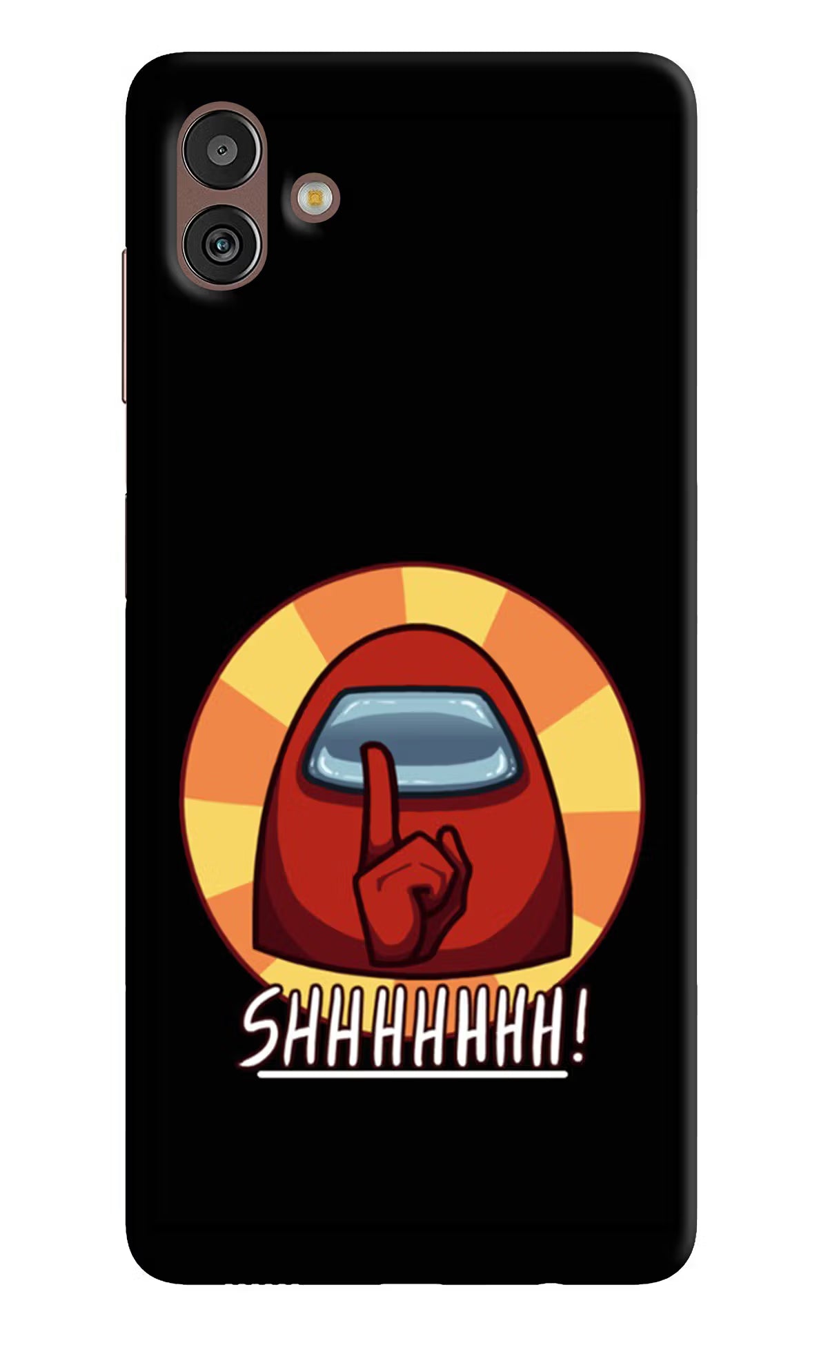 Among Us Shhh! Samsung M13 5G Hard Case Back Cover by Casekaro