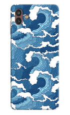 Blue Waves Samsung M13 5G Hard Case Back Cover by Casekaro