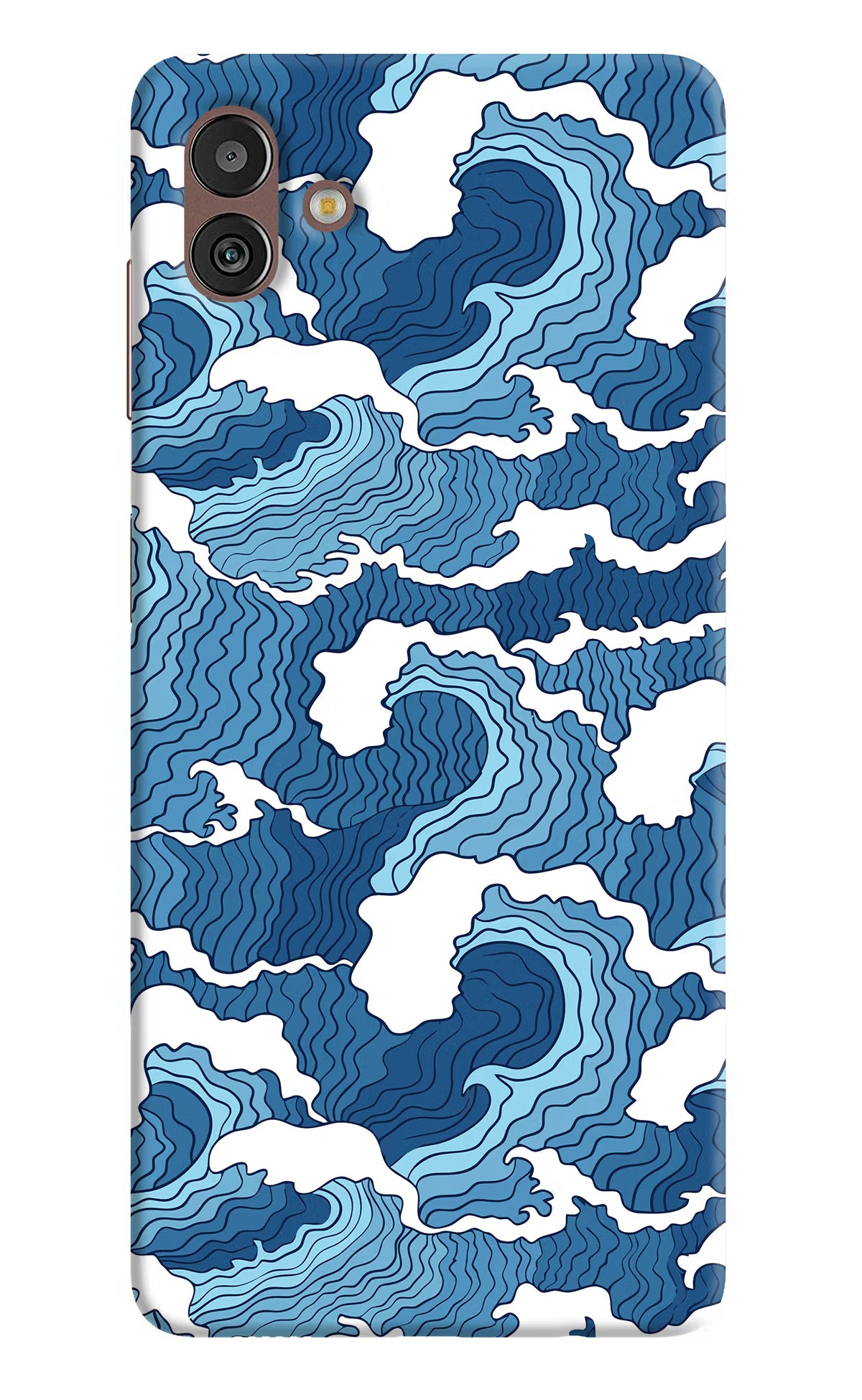 Blue Waves Samsung M13 5G Hard Case Back Cover by Casekaro