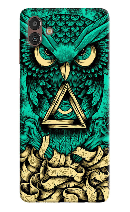 Green Owl Samsung M13 5G Hard Case Back Cover by Casekaro