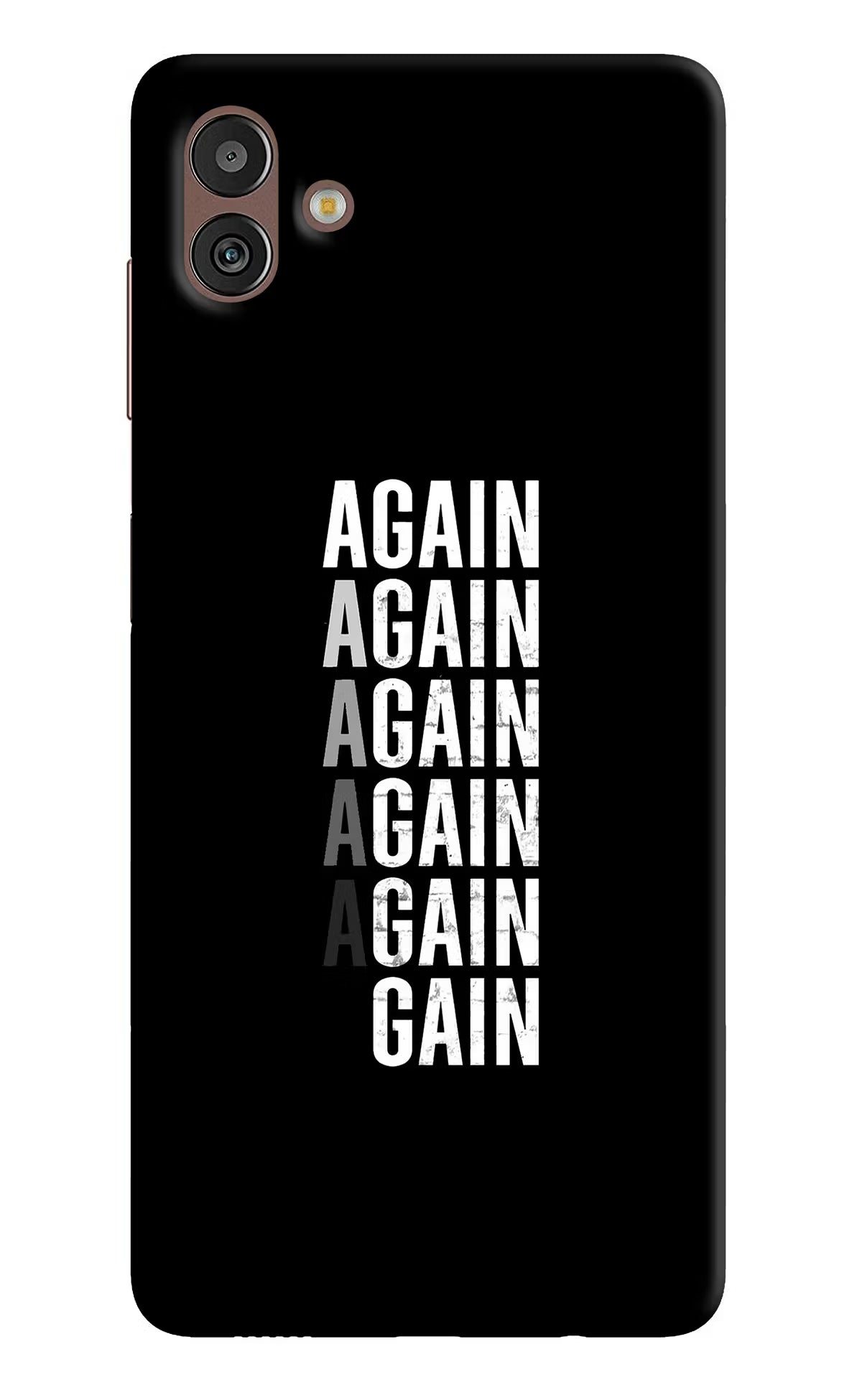 Again Again Gain Samsung M13 5G Hard Case Back Cover by Casekaro