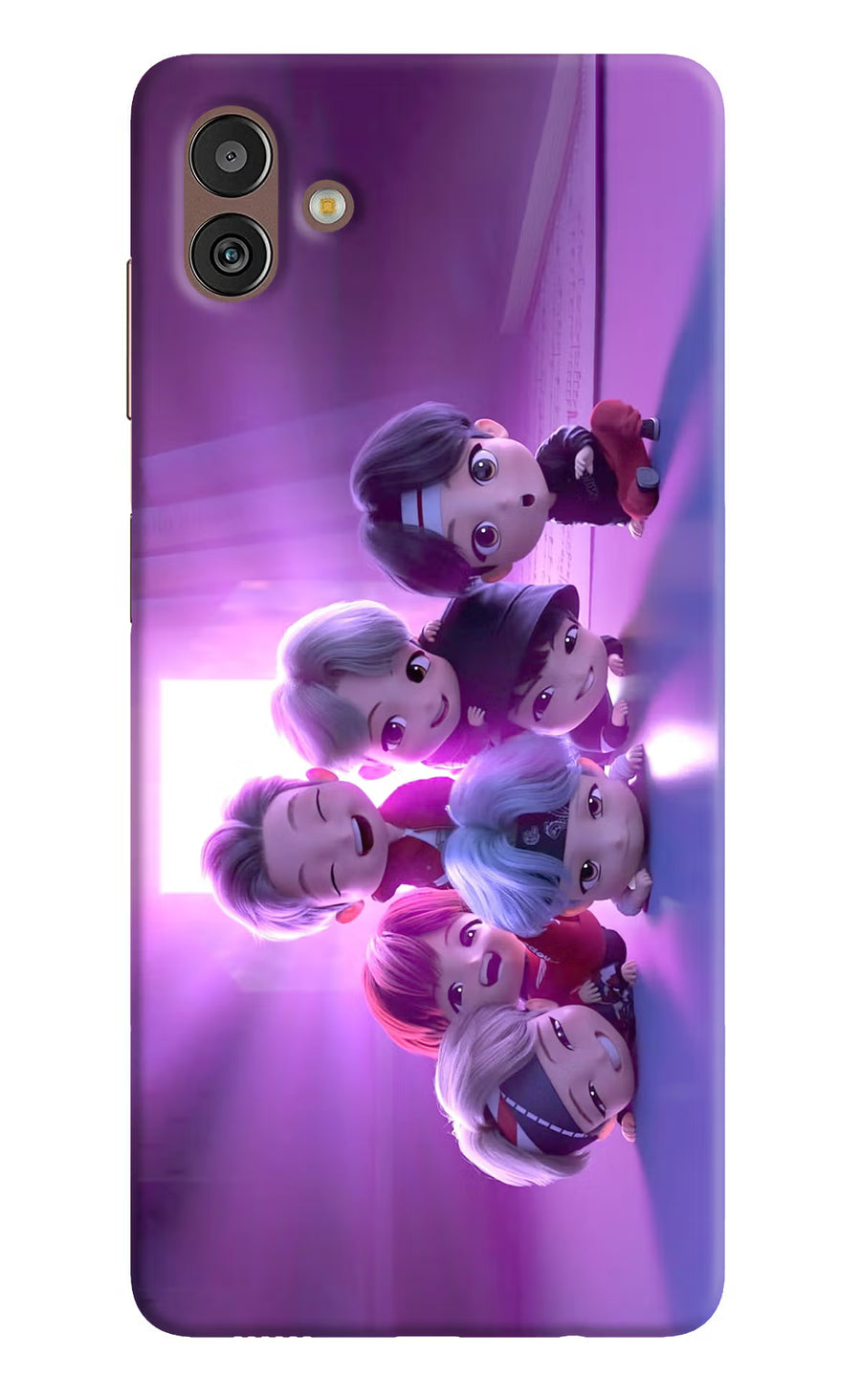 BTS Chibi Samsung M13 5G Back Cover, Hard case