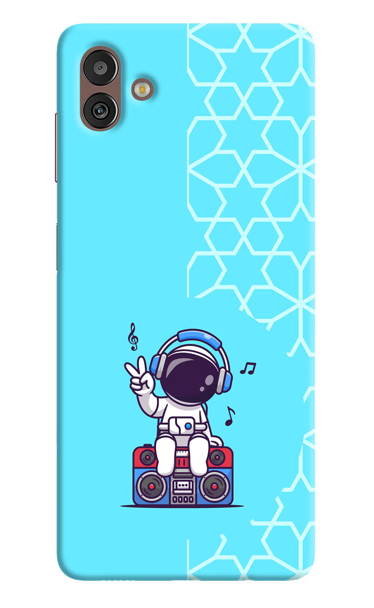 Cute Astronaut Chilling Samsung M13 5G Hard Case Back Cover by Casekaro