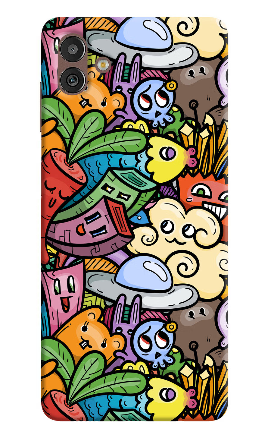 Veggie Doodle Samsung M13 5G Back Cover, Hard case