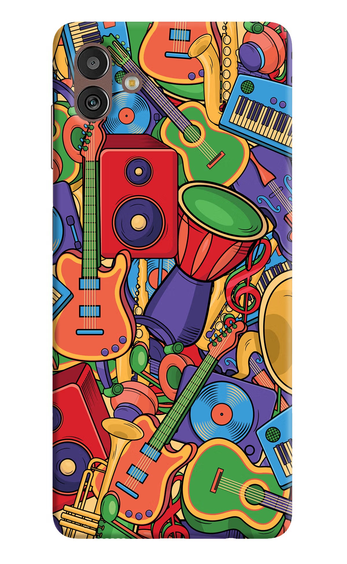 Music Instrument Doodle Samsung M13 5G Hard Case Back Cover by Casekaro