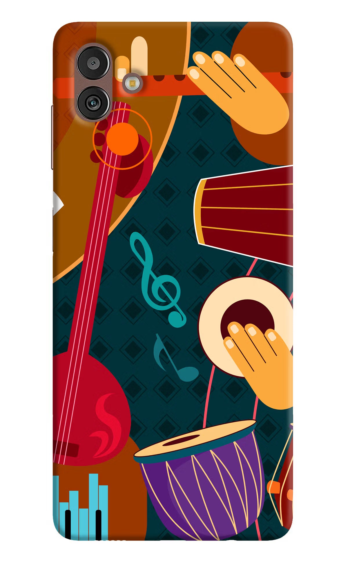 Music Instrument Samsung M13 5G Hard Case Back Cover by Casekaro
