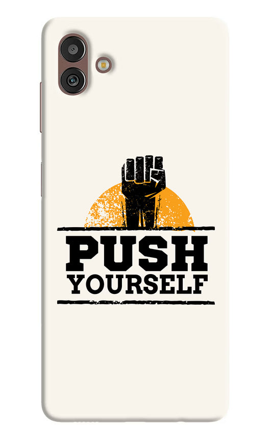 Push Yourself Samsung M13 5G Hard Case Back Cover by Casekaro