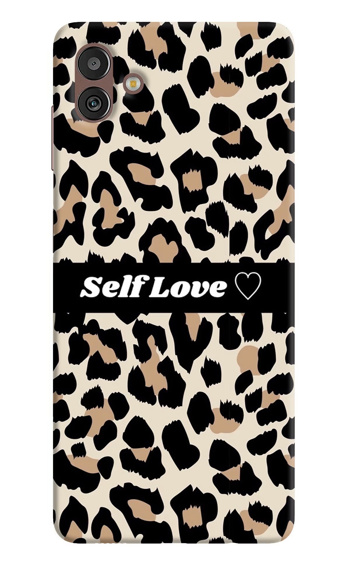 Leopard Print Self Love Samsung M13 5G Hard Case Back Cover by Casekaro