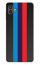 BMW Stripes Pattern Samsung M13 5G Hard Case Back Cover by Casekaro