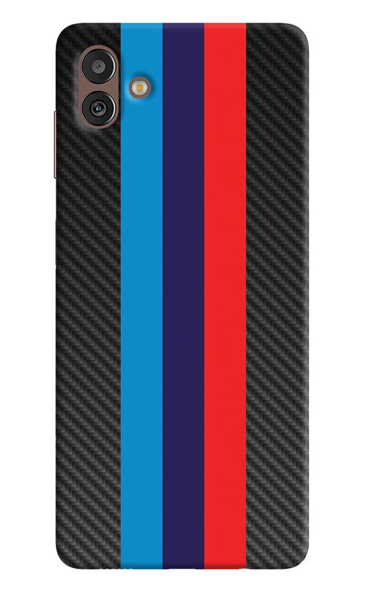 BMW Stripes Pattern Samsung M13 5G Hard Case Back Cover by Casekaro