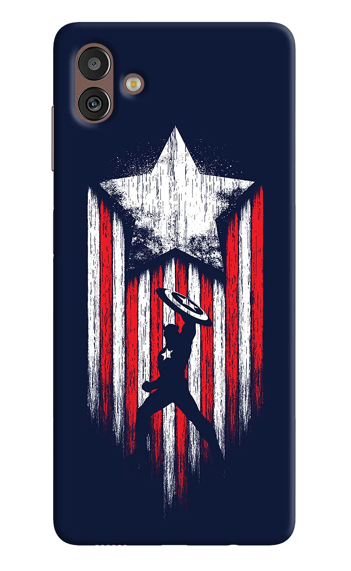 Captain America Marvel Art Samsung M13 5G Hard Case Back Cover by Casekaro