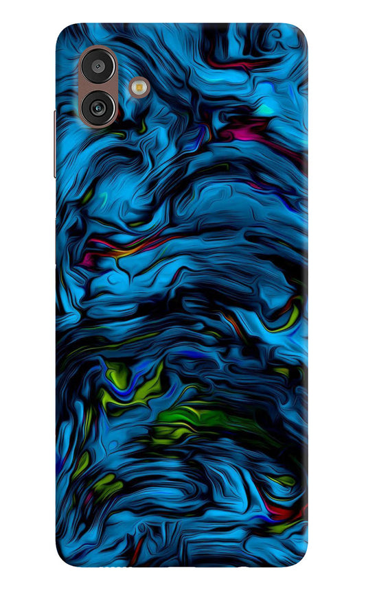 Dark Blue Abstract Samsung M13 5G Hard Case Back Cover by Casekaro