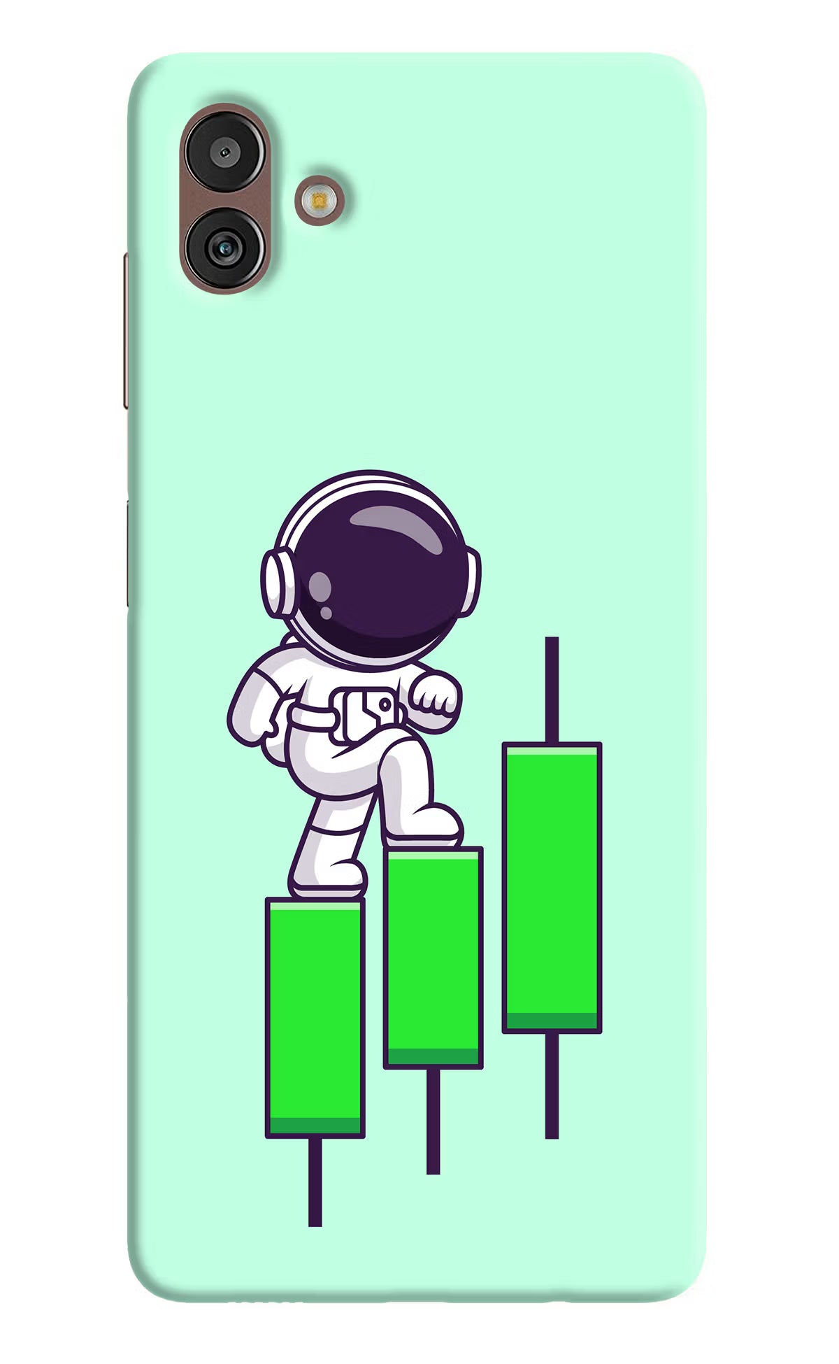 Astronaut Trader Samsung M13 5G Hard Case Back Cover by Casekaro