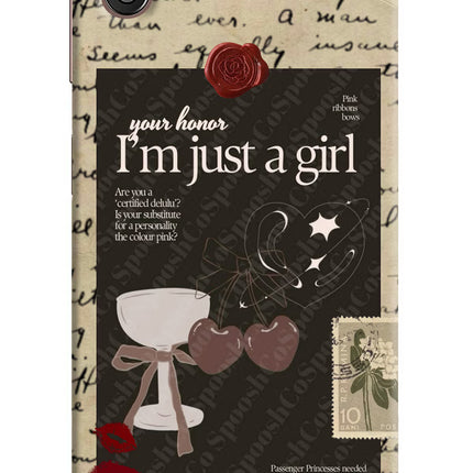 I am just a girl Samsung M13 5G Hard Case Back Cover by Casekaro