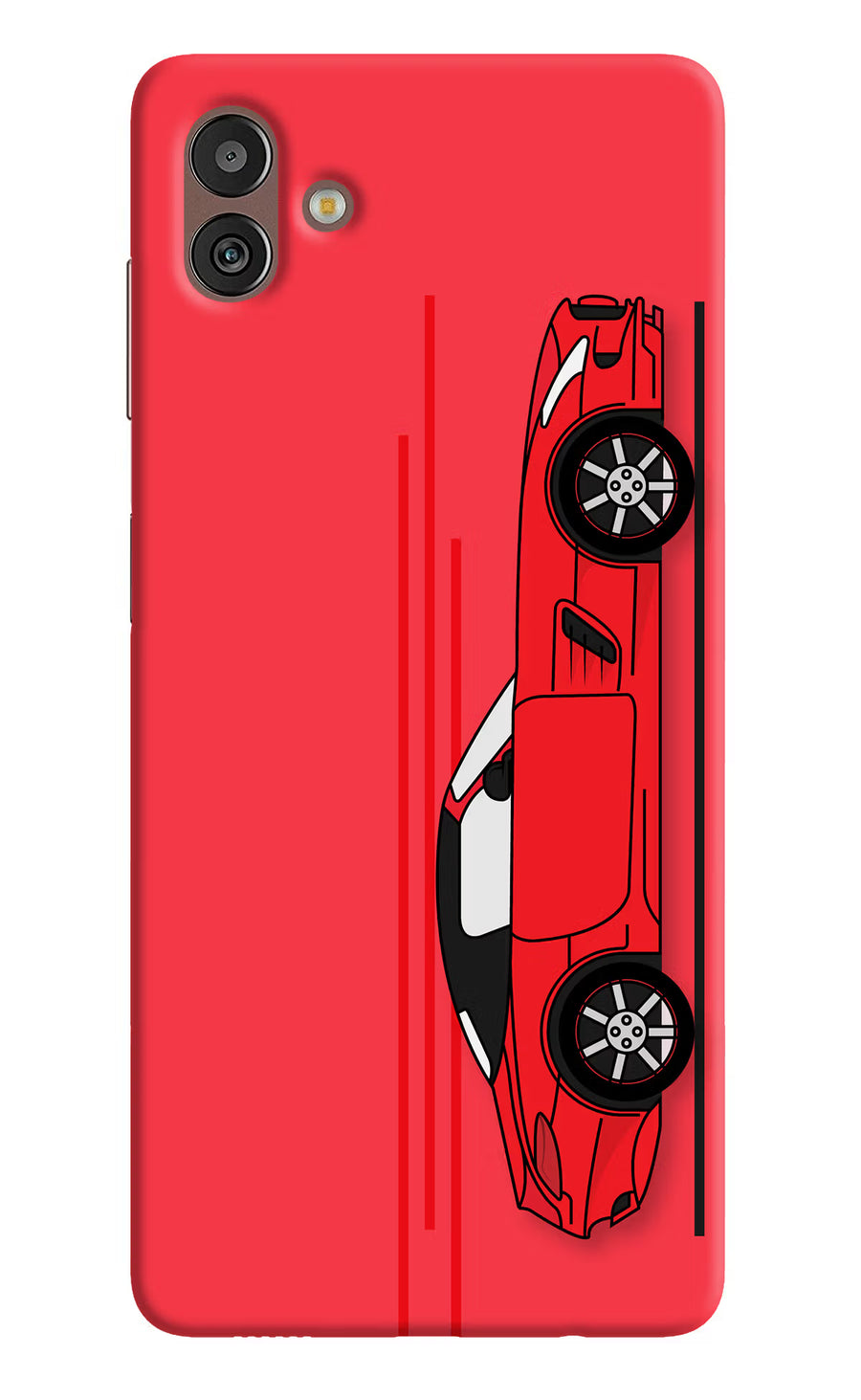 Red Velocity Samsung M13 5G Back Cover, Hard case