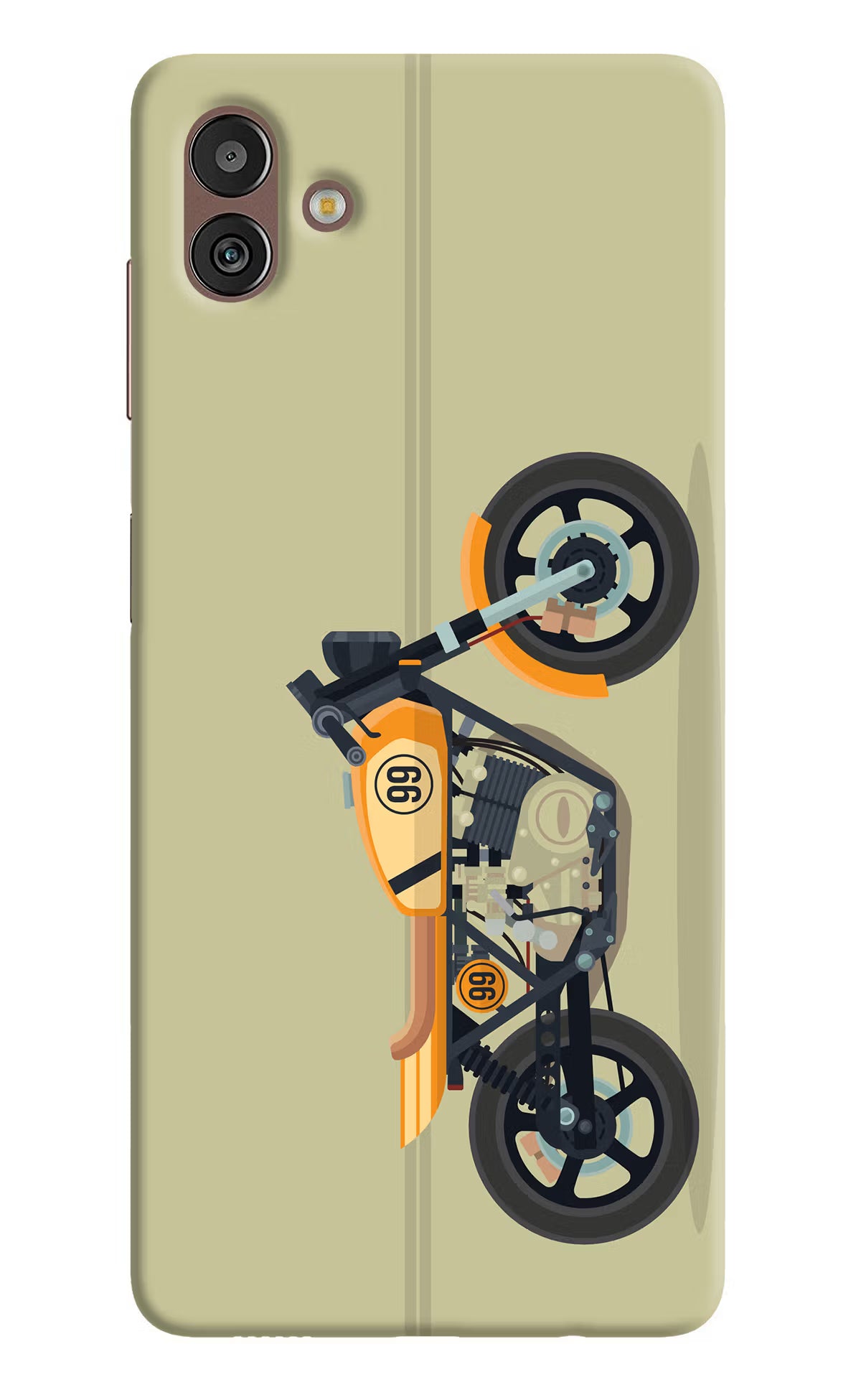 Vertical Speedster Samsung M13 5G Hard Case Back Cover by Casekaro