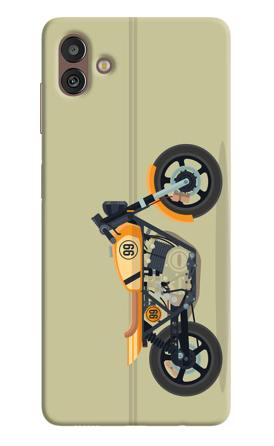 Vertical Speedster Samsung M13 5G Back Cover, Hard case