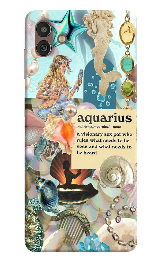 Aquarius Zodiac Samsung M13 5G Hard Case Back Cover by Casekaro