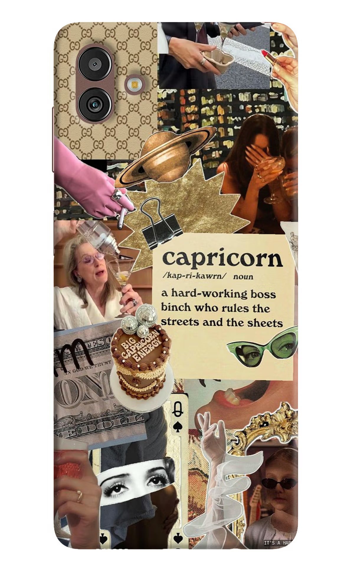 Capricorn Zodiac Samsung M13 5G Hard Case Back Cover by Casekaro