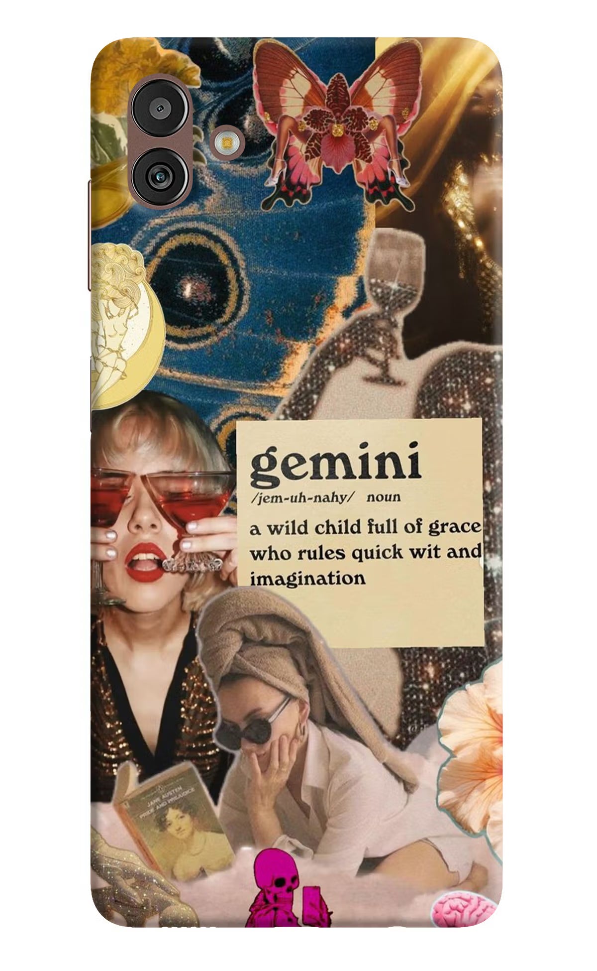 Gemini Zodiac Samsung M13 5G Hard Case Back Cover by Casekaro