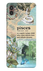 Pisces Zodiac Samsung M13 5G Hard Case Back Cover by Casekaro