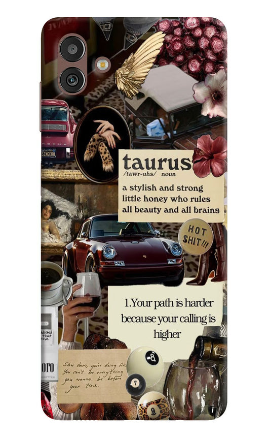Taurus Zodiac Samsung M13 5G Hard Case Back Cover by Casekaro