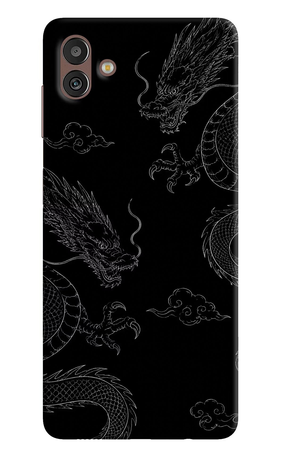 Twin Dragons Samsung M13 5G Hard Case Back Cover by Casekaro
