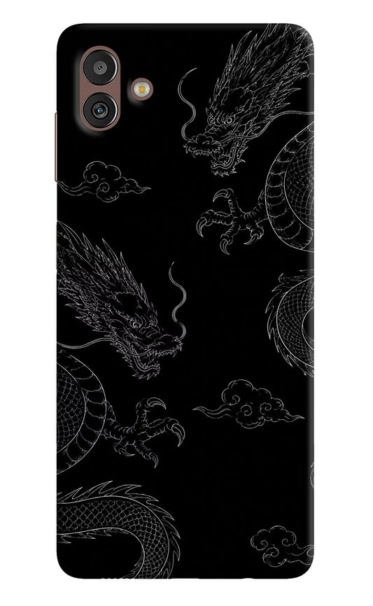 Twin Dragons Samsung M13 5G Hard Case Back Cover by Casekaro