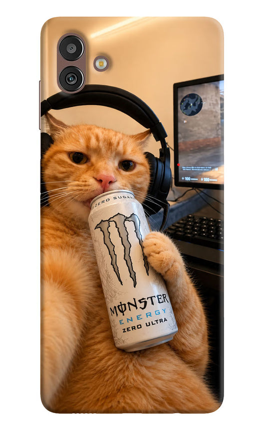 Gamer Cat Energy Samsung M13 5G Hard Case Back Cover by Casekaro