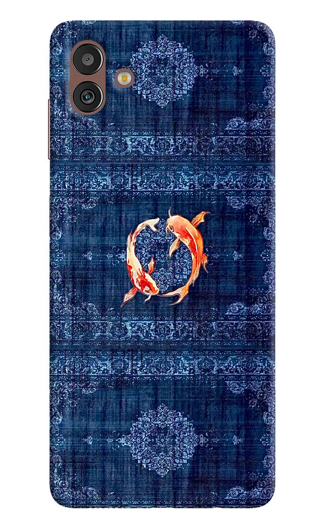 Koi Blue Samsung M13 5G Hard Case Back Cover by Casekaro