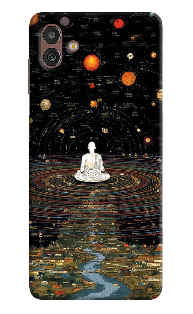 Space Monk Samsung M13 5G Hard Case Back Cover by Casekaro