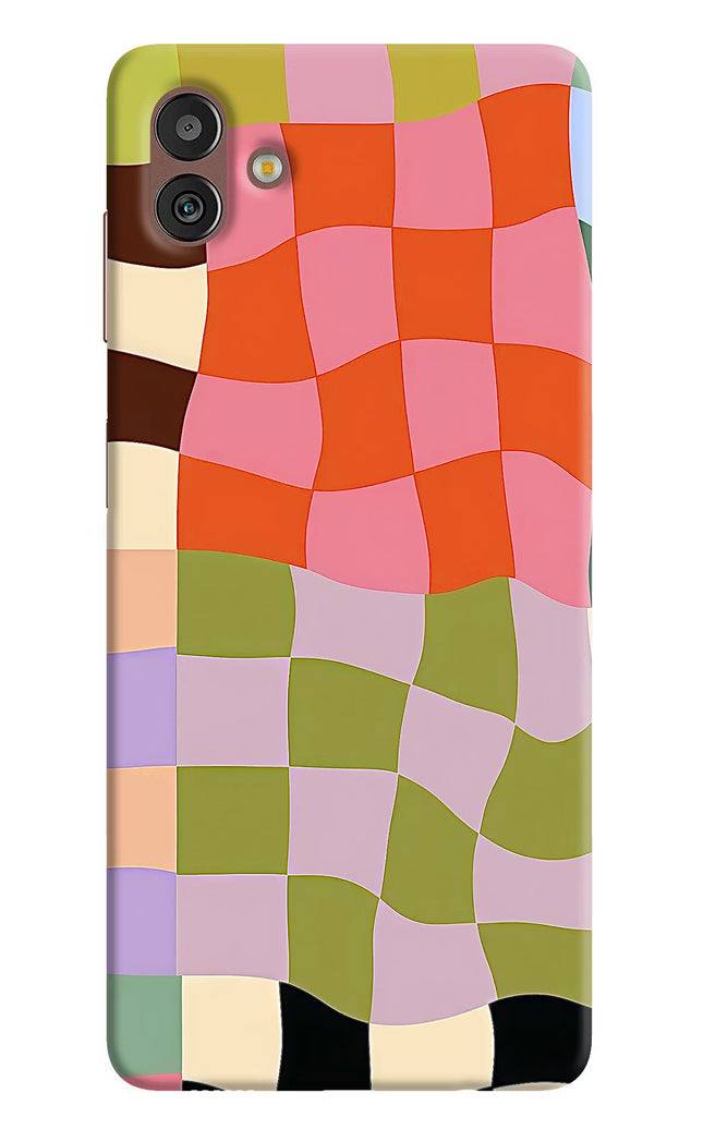 Wavy Grid Samsung M13 5G Hard Case Back Cover by Casekaro