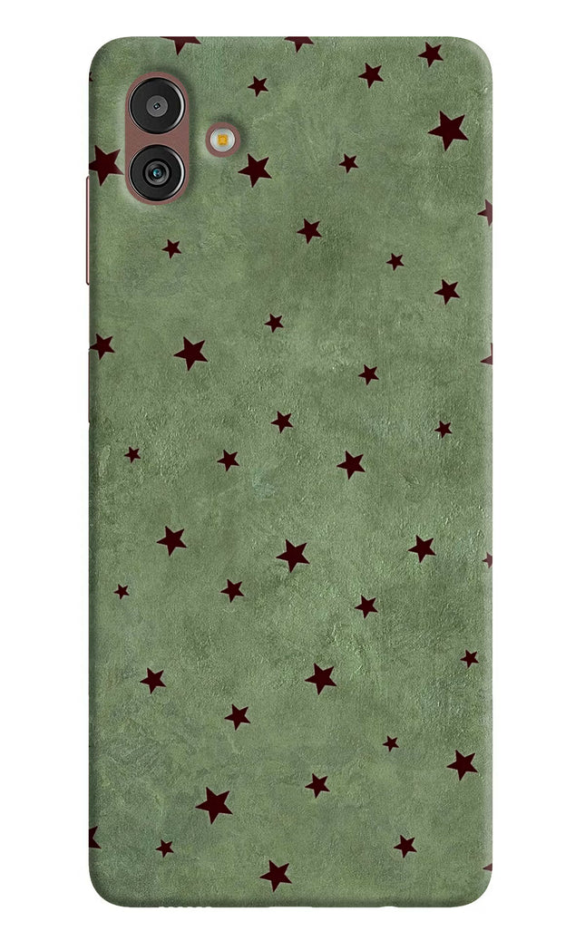 Green Stars Samsung M13 5G Hard Case Back Cover by Casekaro