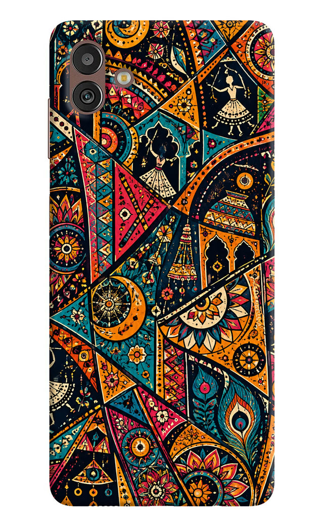 Folk Print Samsung M13 5G Hard Case Back Cover by Casekaro