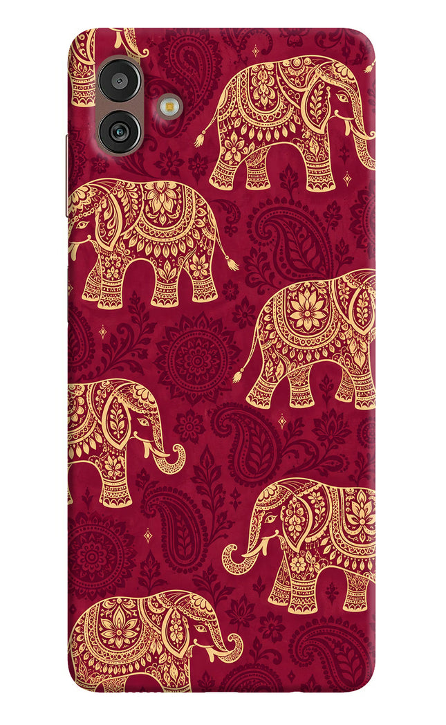 Maroon Elephant Samsung M13 5G Hard Case Back Cover by Casekaro