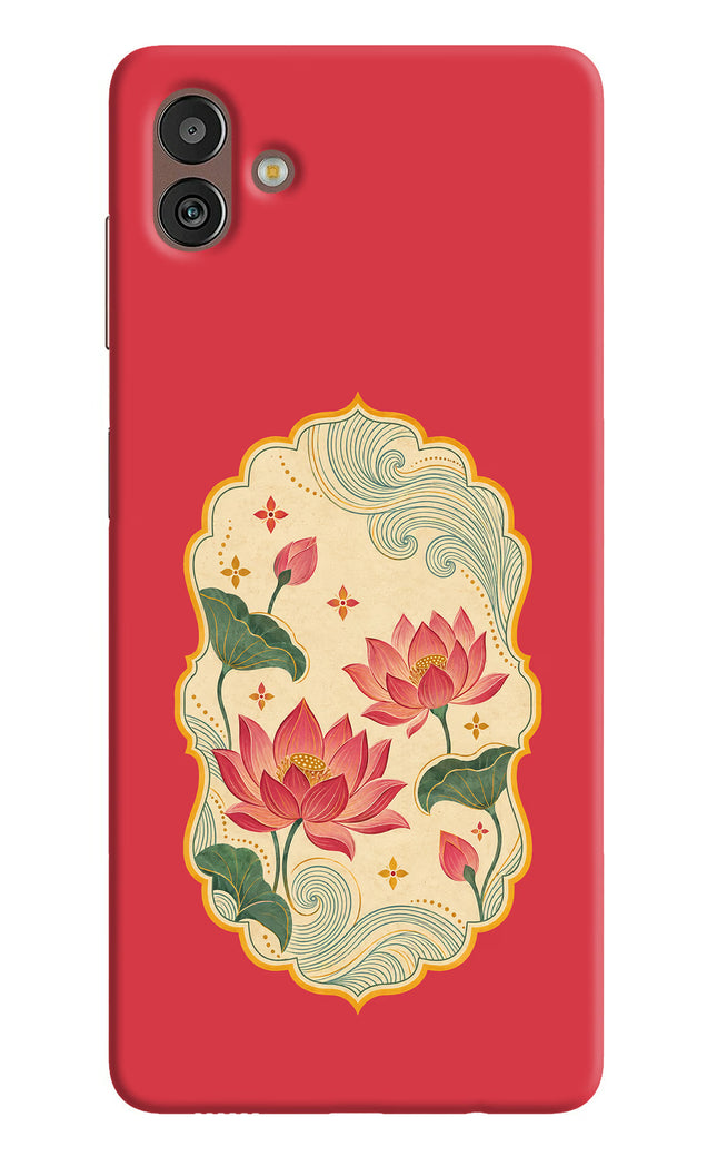 Pink Lotus Samsung M13 5G Hard Case Back Cover by Casekaro