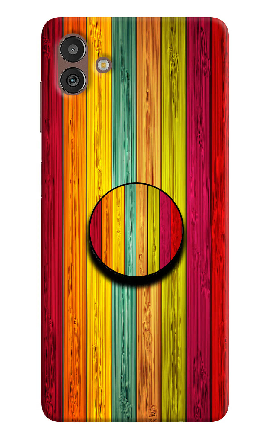 Multicolor Wooden Samsung M13 5G Pop Case, Hard case