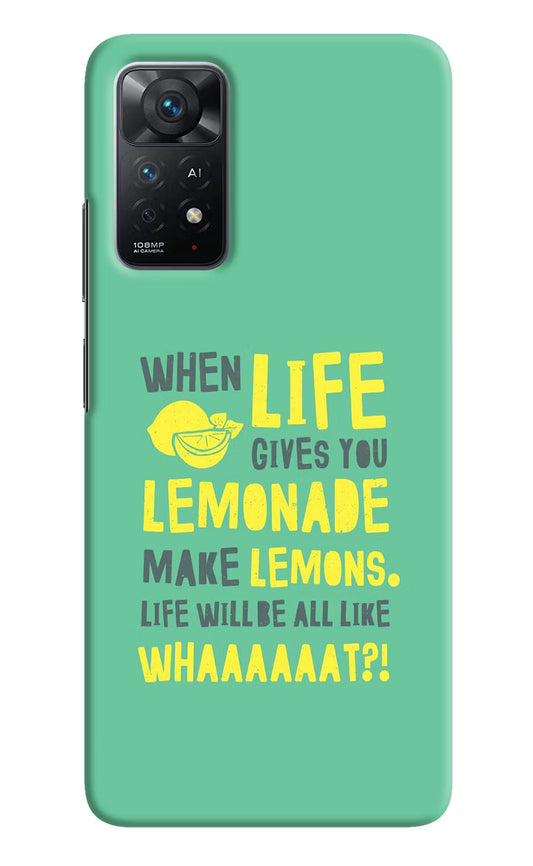 Quote Redmi Note 11 Pro+ 5G Hard Case Back Cover by Casekaro